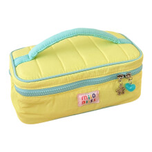 Trousse à cosmétiques pratique avec plusieurs-Jaune