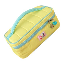 Trendy Summer Travel Toiletry Bag Fabric Multiple-Yellow