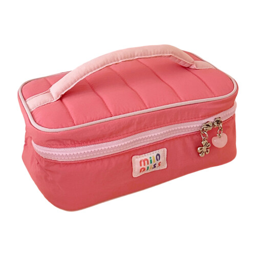 Multifunctional Travel Cosmetic Organizer With Multiple-Pink