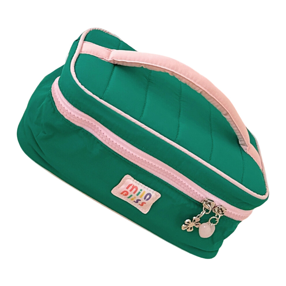 Green Multipurpose Travel Toiletry Organizer Fabric
