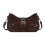 Trendy Belt Strap Shoulder Purse Practical PU-Coffee color 1