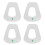 4pcs White ABS Filter Containers for 6000 Series, 5N11 Compatible 2
