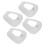 4pcs White ABS Filter Containers for 6000 Series, 5N11 Compatible 7