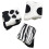 3 Pairs Katoenen Middellang Zebra 6
