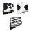 3 Pairs Katoenen Middellang Zebra 8