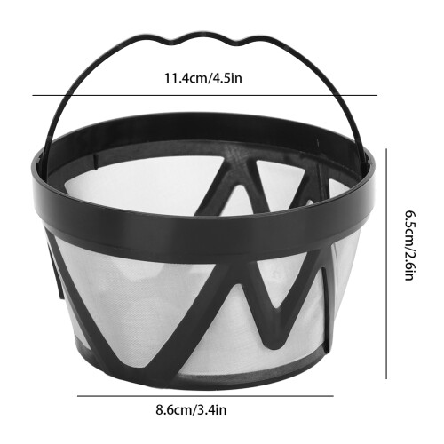 Durable Reusable Coffee Filter Basket Washable Strainer for Coffee Machine