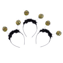 3Stück Bienen Stirnband Mit Pailletten Und