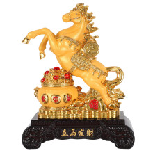 Chinese Year Of The Horse Harz Stehendes Figur Für Reichtum