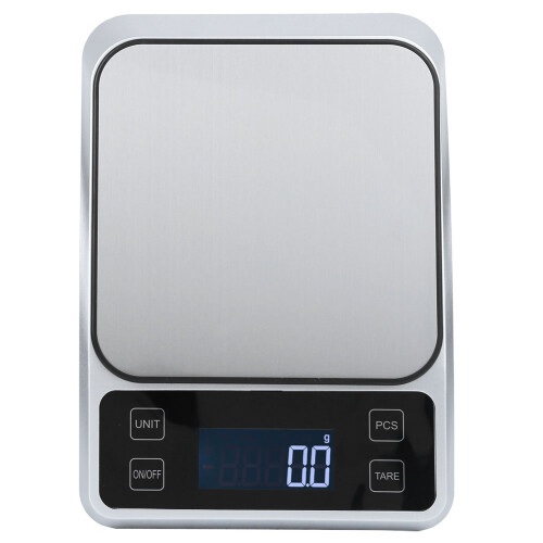 Scála Cistine Digiteach Ilfheidhmeach, Taispeántas LCD Cúl-Shoilsithe le haghaidh Léitheoireachta Éasca, Tomhas Ardchruinneas 5000g/0.1g,