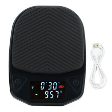 Bilancia da caffè di precisione con timer, bilancia per espresso con design impermeabile IPX6, batteria ricaricabile tramite USB, bilancia digitale