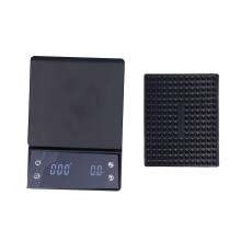 Bilancia portatile per caffè filtro, bilancia per espresso con timer e funzione di regolazione del flusso, bilancia da cucina digitale ad alta