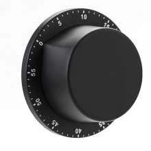 Timer per il conto alla rovescia con allarme integrato, timer meccanico in acciaio inossidabile con protezione resistente all'acqua e avvisi sonori