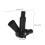 Extension Pole Hinge Secure Connection Plastic Black 1pcs 2