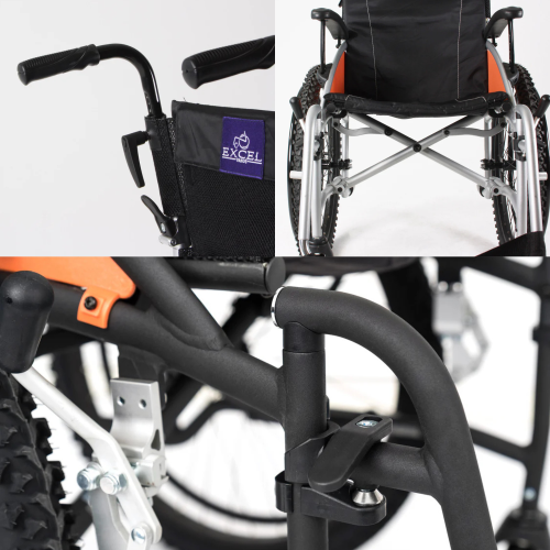 Excel G-Explorer Self-Propelled Wheelchair(50-BLK) 2
