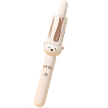Automatic Curling Iron Negative Ion Rotating Curling Iron with Timer & 3 Levels Temp 1.1" Heat Resistant Hair Curler for Women