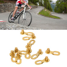 10 Paar 10-Gang Fahrradkettenverbinder | Manganstahldraht Gold