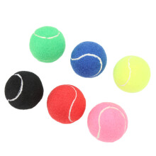 6 Stück Mehrfarbige Tennis-Trainingsbälle Set mit Kaschmir- und Gummi-Kern