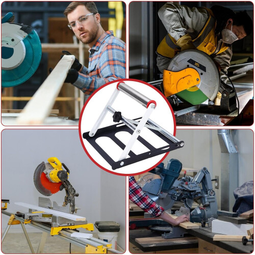 Miter Stand, Height -Height -Adjustable - Cutting Machine Assembly, Woodworking Tools, Work Support for Meta Cutting Machines 2