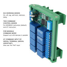 12V 8-Channel RS485 Relay PLC Expansion Board with DIN Rail Box