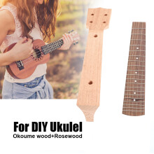 Ukulele Neck & Rosewood Fingerboard for 21/23in, Okoume Wood