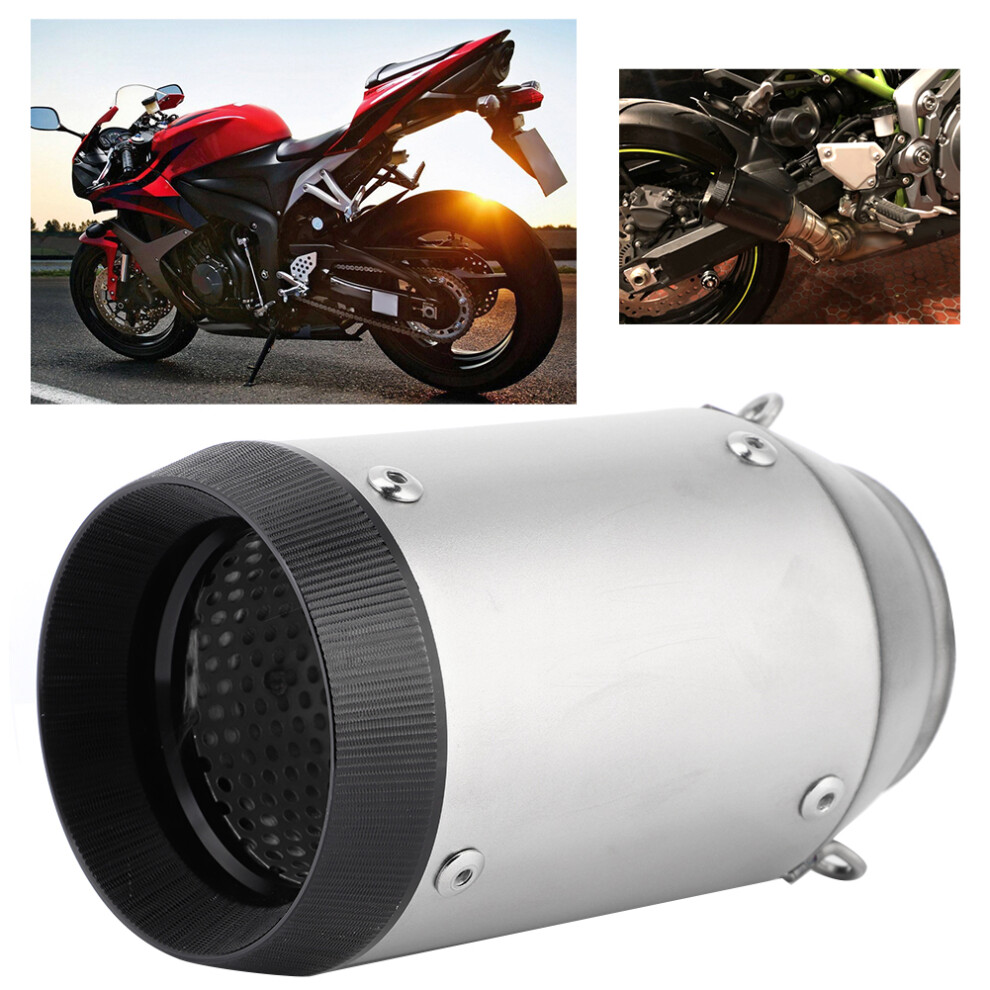 Universal 60Mm Titanium Round Tail Exhaust Pipe For Kawasaki Z900 Z1000 Ninja 250 400 Yamaha R6 7901362251266