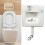 Concealed Toilet Cistern Front Access Gold Eco Dual Flush 6L/3L 1