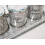 Crushed Diamond Tea, Coffee, Sugar Silver Jar 15Cm 5