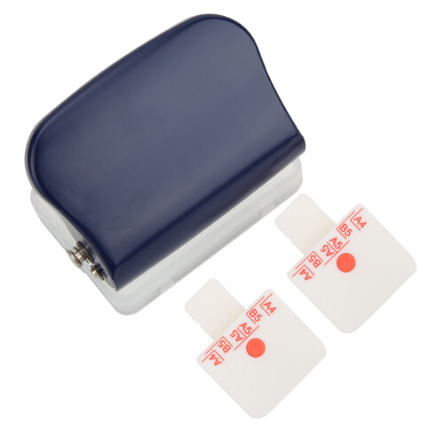 Multi-Function 26-Hole Paper Puncher Office Tool, Dark Blue 1