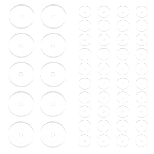 50pcs Silicone Earring Backs Secure Earring Covers Allergy