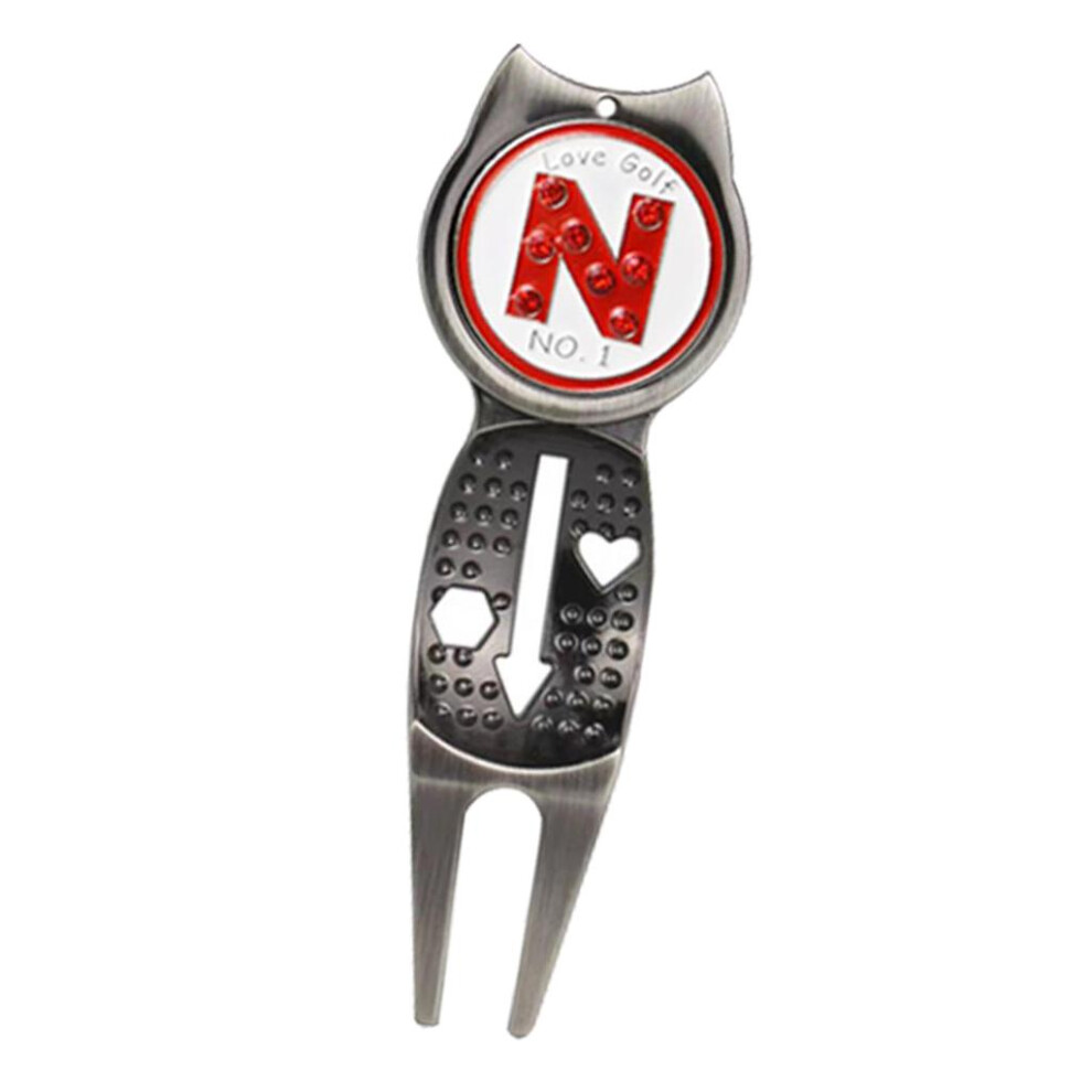 Detachable Marker Golf Divots Tool Lightweight And Portable Putting