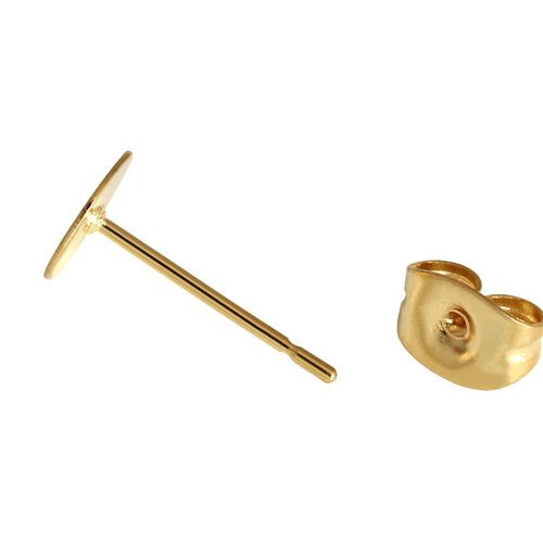 400 Pezzi 4Mm In Ferro Con Tappi Piatto Per Donna Ragazze 1
