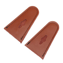 Lederschleifen-Kopfprotektor für Recurve-Bogen, Outdoor-Jagd, Braun, 1 Paar