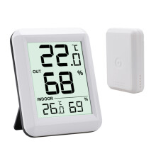 Igrometro digitale per interni con registrazione della temperatura massima e minima, misuratore di umidità per un'ampia gamma di applicazioni in