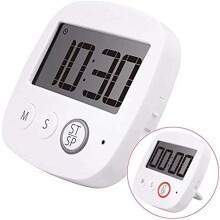 Timer da cucina multifunzione, con funzione timer e memoria per prestazioni costanti, supporto retrattile e luce rossa silenziosa per avvisi discreti.