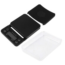 Bilancia impilabile, bilancia elettronica da cucina con vassoio di misurazione preciso e bilancia a batteria, colore blu-violetto per una maggiore