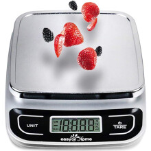 Bilancia da cucina digitale Precision Pro, base in silicone antiscivolo con cuscinetti, funzione tara per azzeramento del peso, alta precisione al