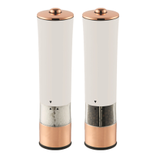 Moulin à sel et à poivre électrique, rechargeable par USB, lot de 2, broyeur à poivre automatique avec mouture réglable, indispensable en