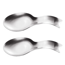 Porte-cuillères et louches pour réceptions à domicile, repose-cuillères en acier inoxydable, robuste, compatible lave-vaisselle, maintient une