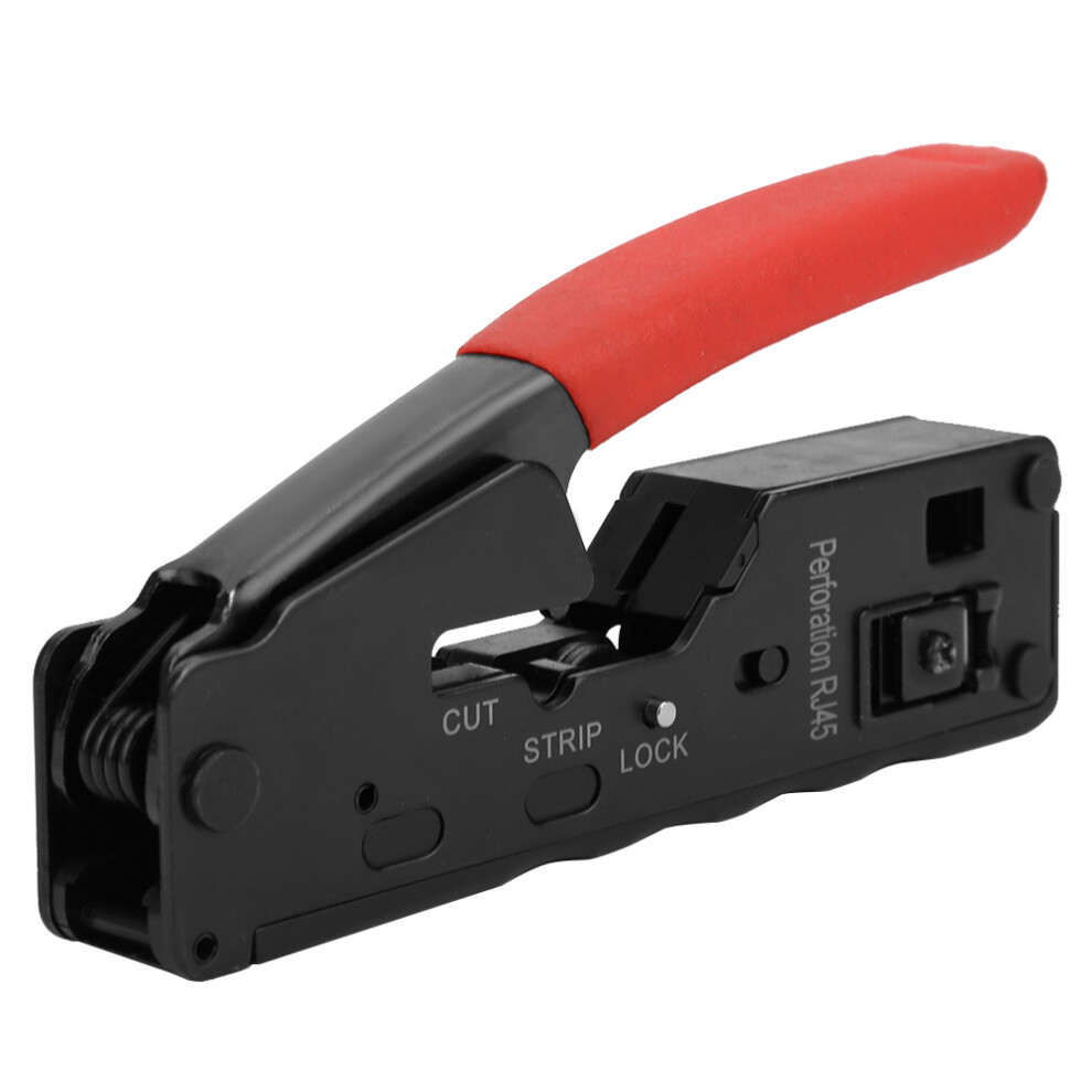 Network Wire Crimper Stripper Cutter Tool Red, 135Mm, 8P8c/6P6c 6951362256816