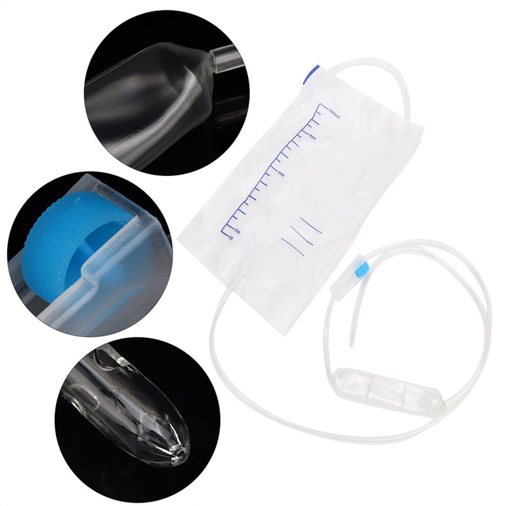 Safe Disposable Enema Bags 20pcs 1000ml for Effective Colon Detox