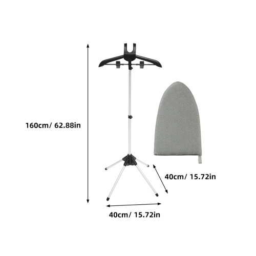 Foldable Garment Steamer Hanger With Adjustable Drying Rack, Ironing Board 2