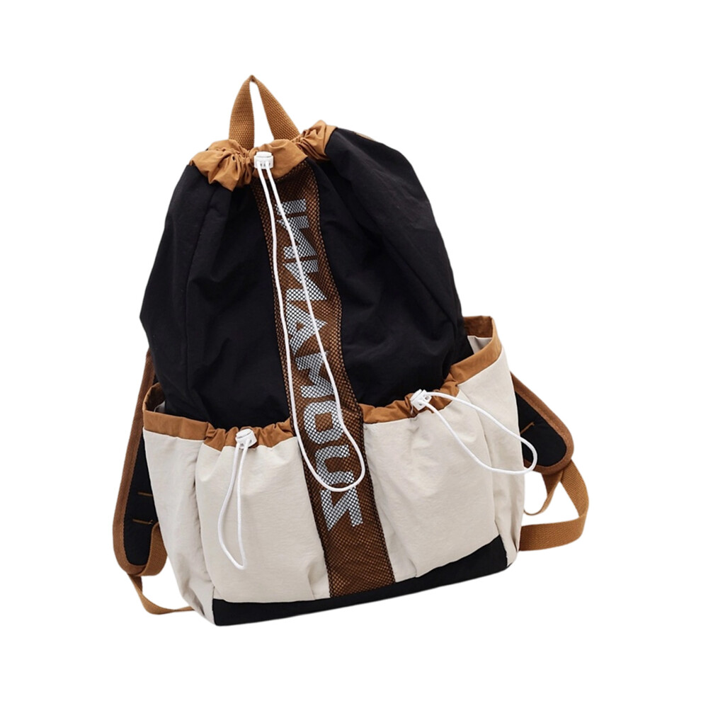 Water Resistant String Backpack Drawstring Backpack-Black