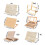 Adjustable Height Wooden Painting Easel Compacts-Solid easel 6