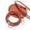 Leather Backpack Making Kits DIY PU Leather Bag Knitting-Brown 5