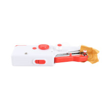 Rote tragbare Handnähmaschine – ABS & Edelstahl, 21x7,2x4,7cm