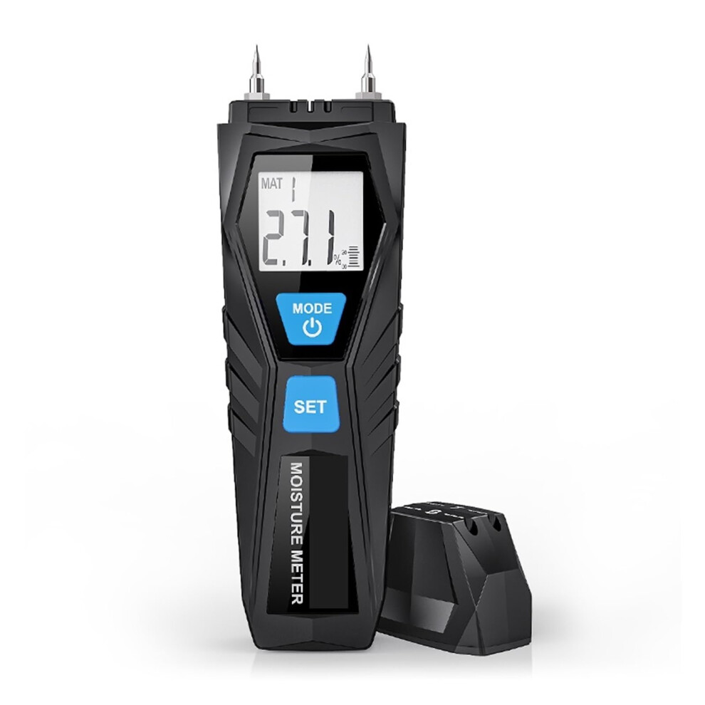 Moisture Meter Digital Timber Wood Moisture Meter Hygrometer Wood Humidity Timber Damp Detector High Precision Probe 0-75% Lcd Display 9067246775766