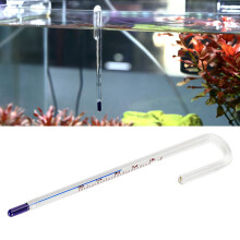U-förmiges hängendes Glas-Aquarienthermometer, hohe Präzision, 12 mm