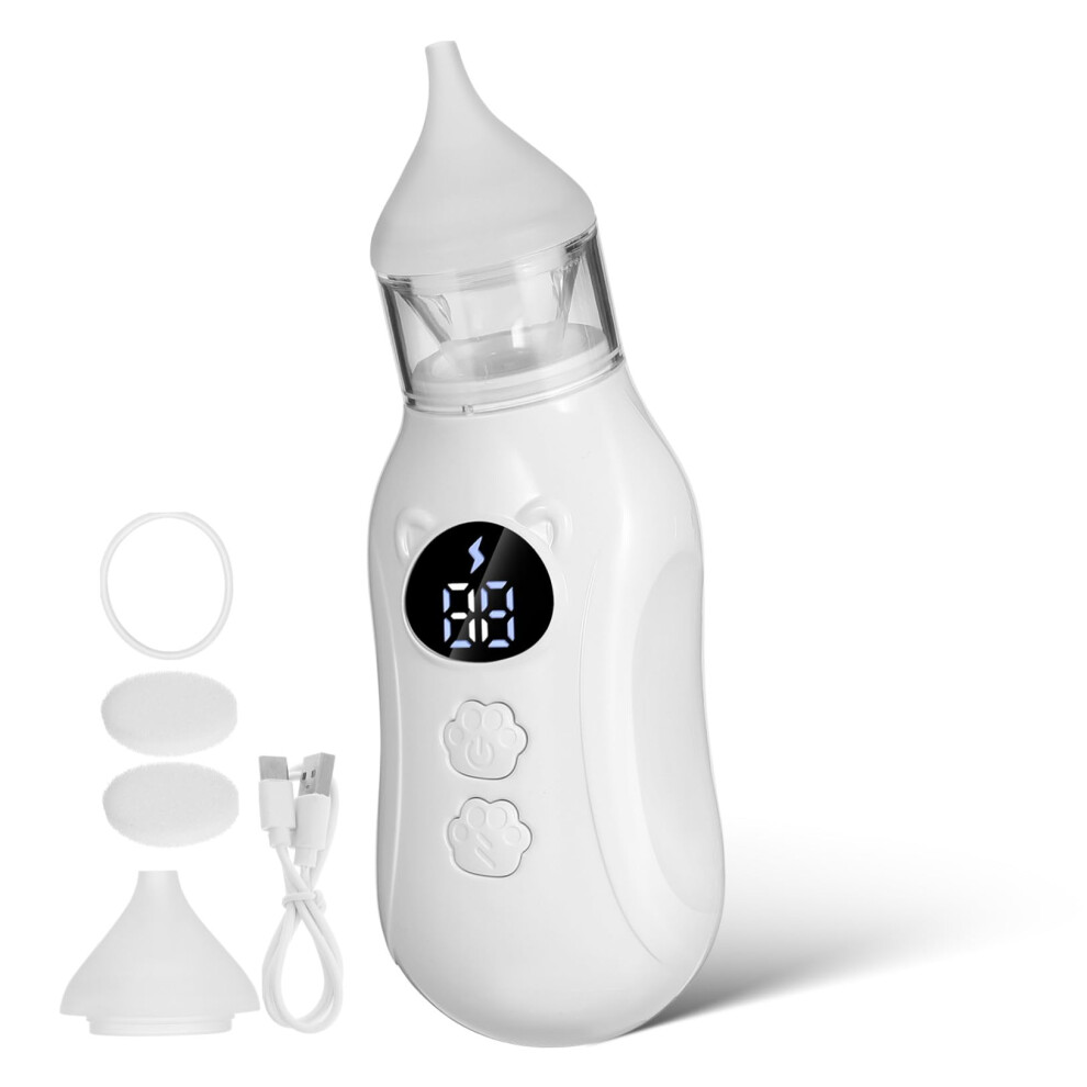 Aspirator Nose Aspirator Booger Sucker For Bulb For Electric Nasal For Babies Mucus Sucker Nasal For Suction Plastic White