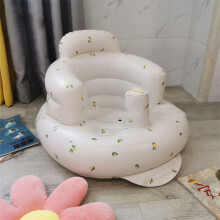 Baby aufblasbarer, zusammenklappbarer Stuhl 18x19cm, auslaufsicheres PVC, weiches Duschsofa, Oliveblatt