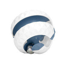 Rotierendes Ballbahn-Spielzeug – Tragbares Puzzle mit 6 cm für Kinder & Erwachsene, Weiß
